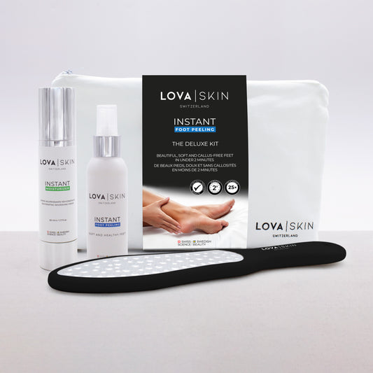 Kit Deluxe LOVASKIN INSTANT FOOT PEEL - Moins de 3,20 $ par traitement 