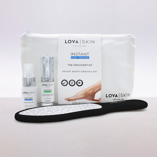Kit Découverte LOVASKIN INSTANT FOOT PEEL - Plus de 8 soins de pédicure beauté 